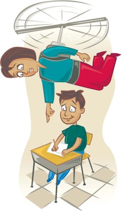 Hovering parent illustration