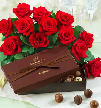 Chocolate box valentine days flowers